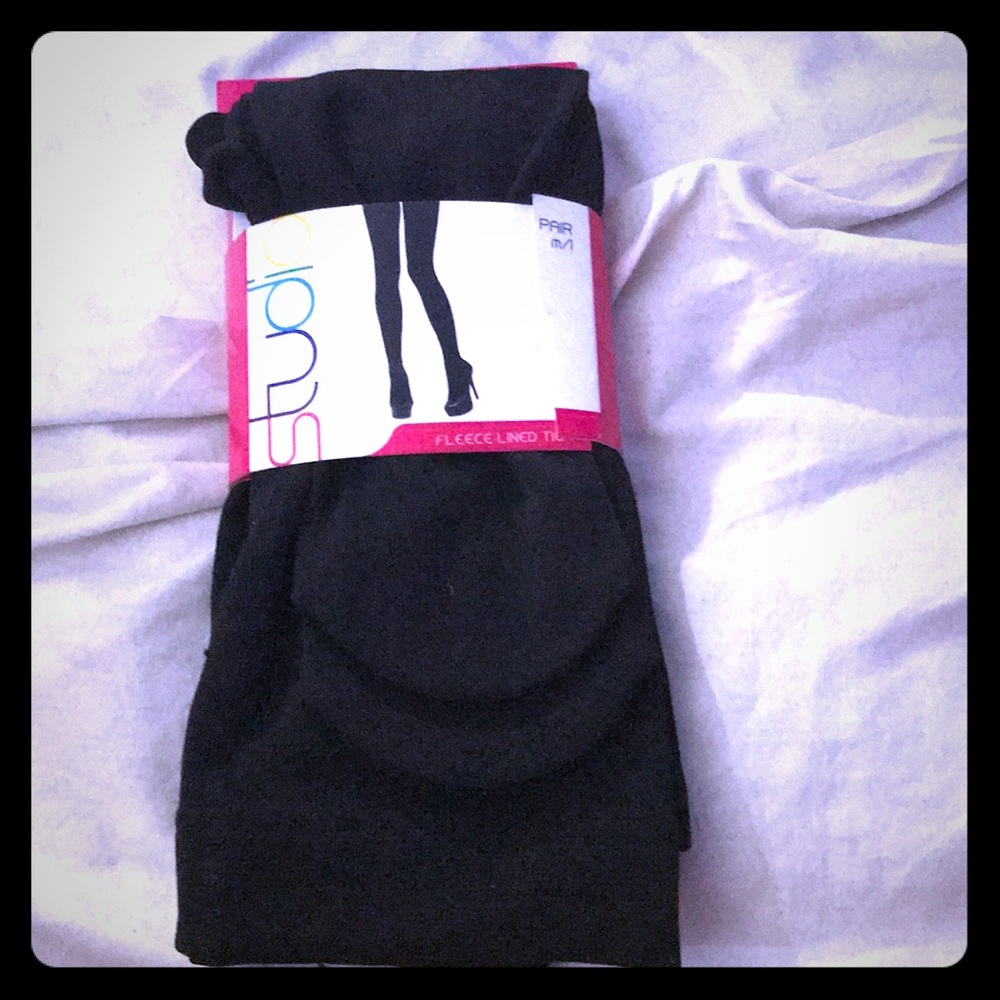 Fleece lined tights